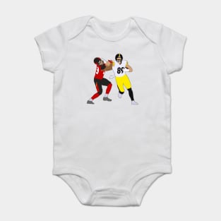 Vance McDonald Stiff Arm - Pittsburgh Steelers Baby Bodysuit